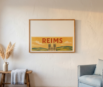 affiche reims affiche murale originale