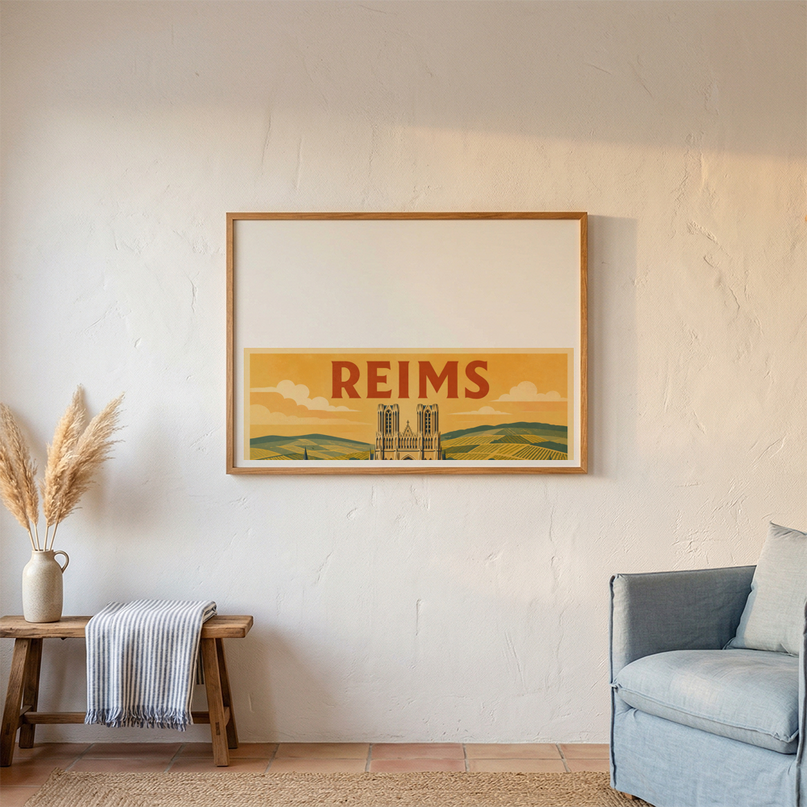 affiche reims affiche murale originale