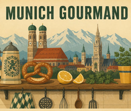 affiche munich vintage pour cuisine