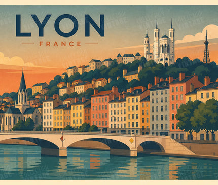 affiche de lyon pour deco chambre