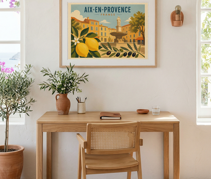 affiche citron et olive aix en provence