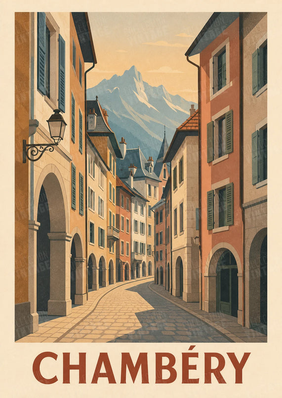 affiche ruelles de chambéry