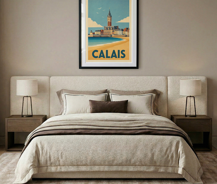 affiche calais thème voyage