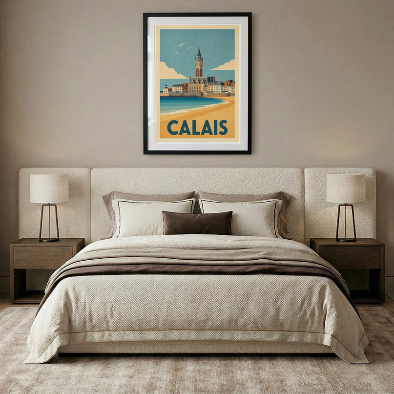 affiche calais thème voyage