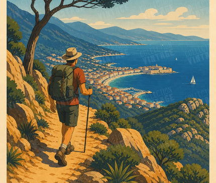 affiche randonnée ajaccio