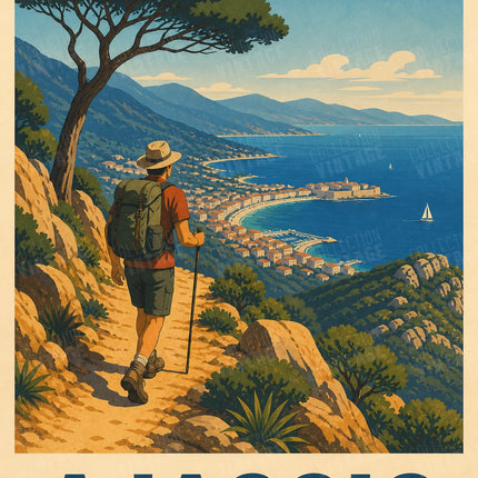 affiche randonnée ajaccio