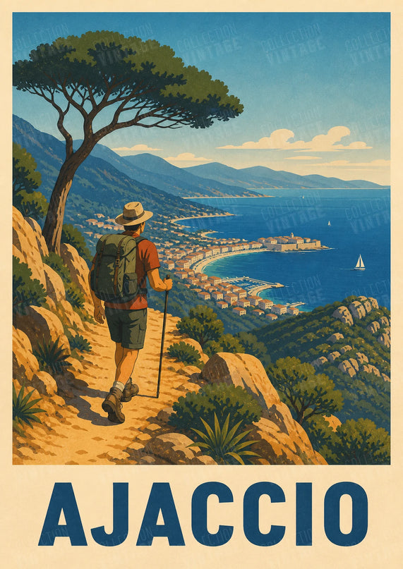 affiche randonnée ajaccio