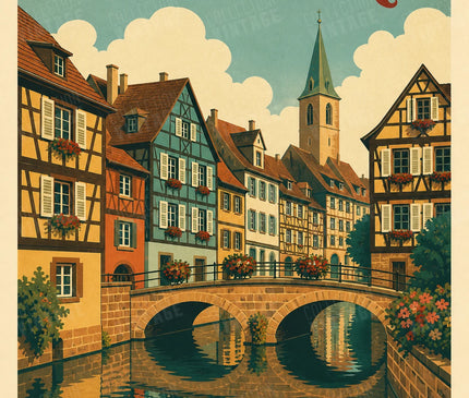 affiche colmar photographie vintage