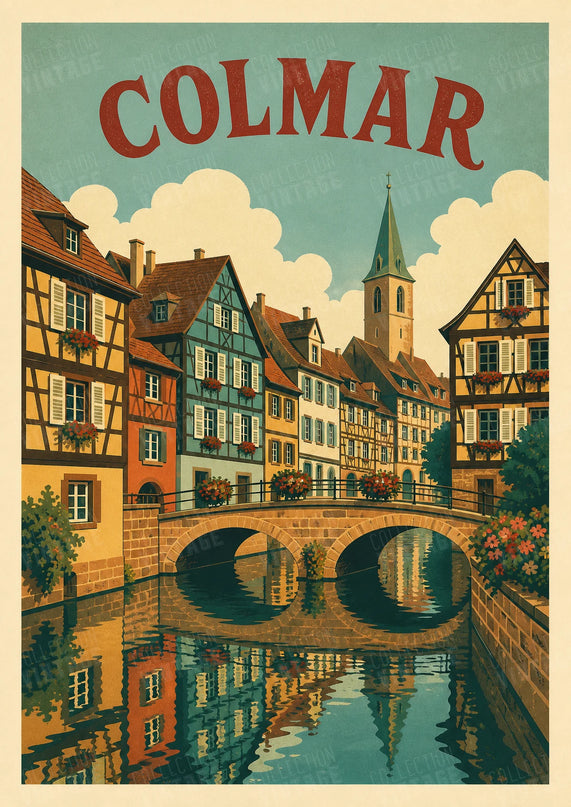 affiche colmar photographie vintage