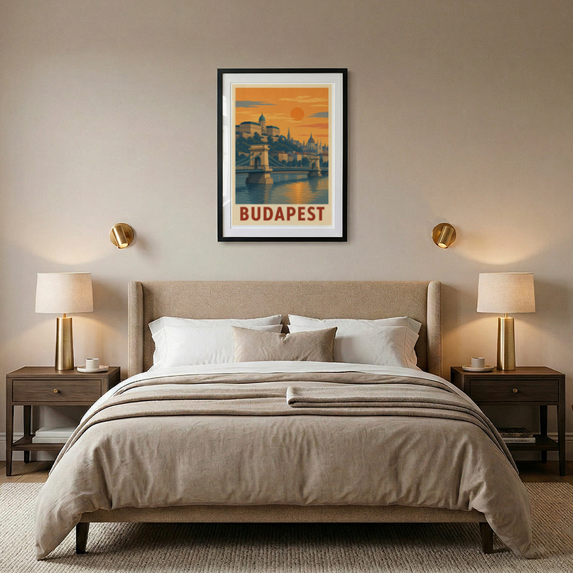 Affiche Vintage Budapest