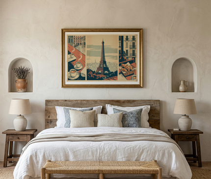 affiche paris salon vintage
