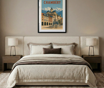 poster vintage chambéry savoye