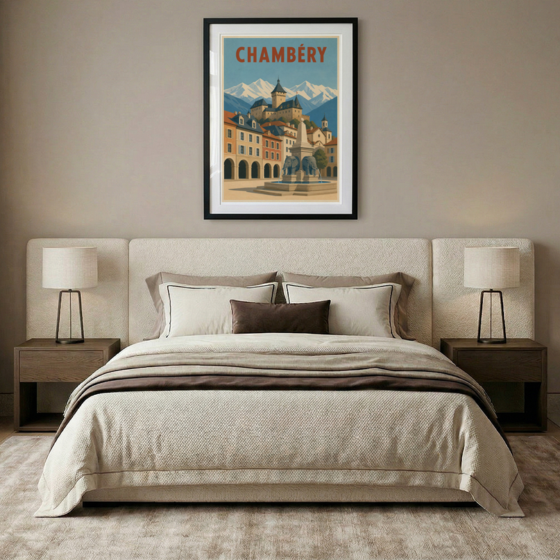 poster vintage chambéry savoye