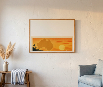affiche océan pacifique australie