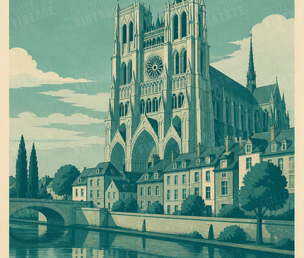 affiche monochrome amiens