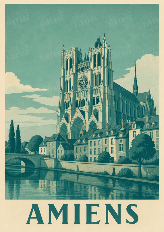 affiche monochrome amiens