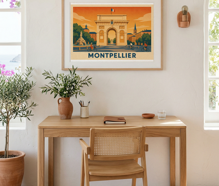 affiche montpellier poster grand format