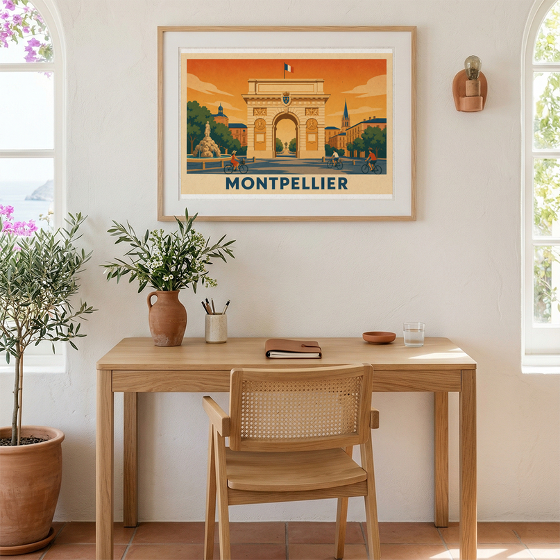 affiche montpellier poster grand format
