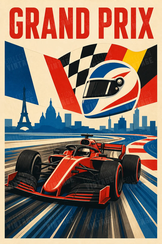 affiche grand prix f1 poster mural haute qualité