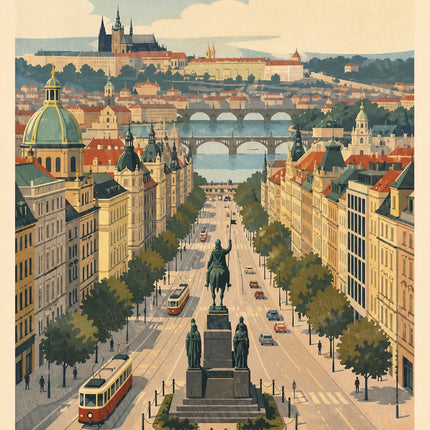 affiche place venceslas prague