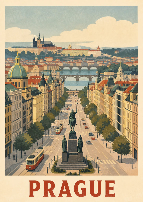 affiche place venceslas prague