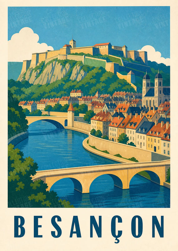 affiche besançon jeu de couleurs vives