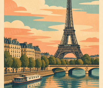Affiche Paris Tour Eiffel