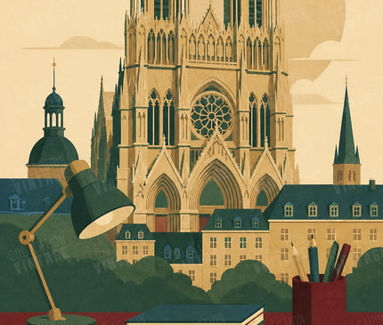 affiche reims décoration bureau