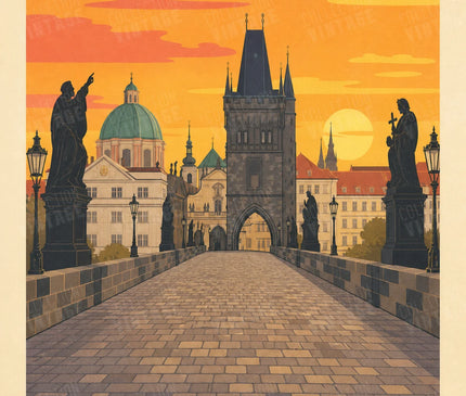 affiche pont charles prague