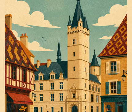 affiche dijon deco appartement moderne