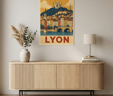 affiche lyon dessin architecture