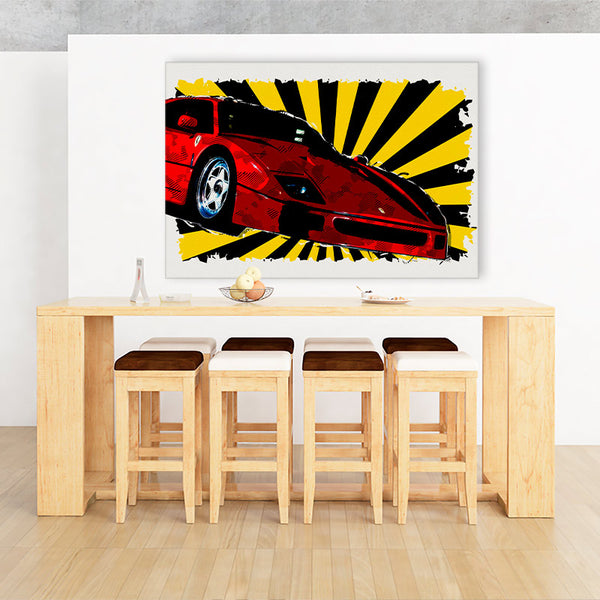 Ferrari F40 dans salon