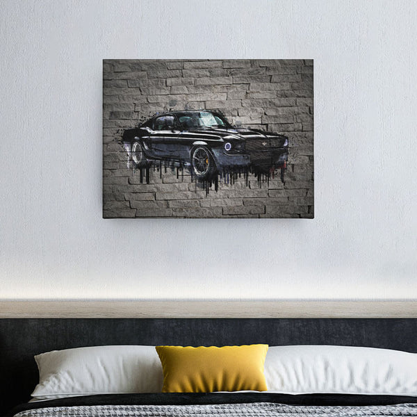 Toile Style Acrylique Ford Mustang Shelby