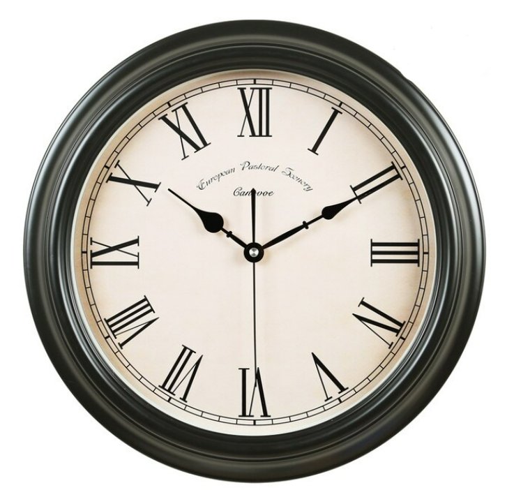 Horloge Murale Chiffre Romain Style Vintage