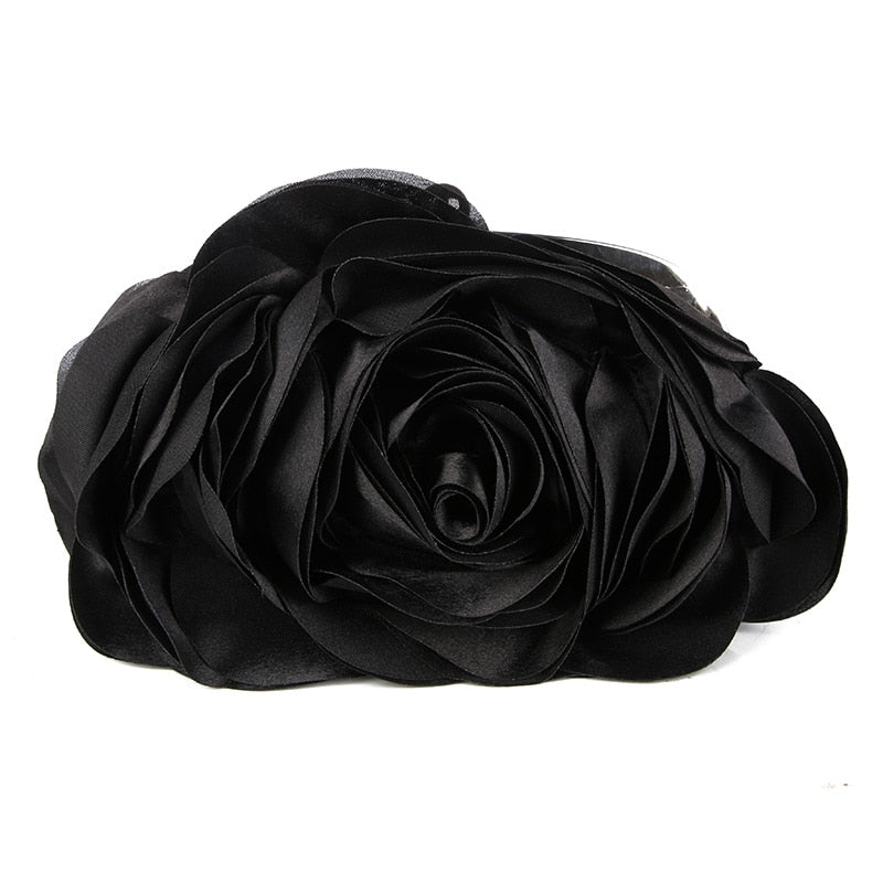 Petit Sac Vintage Fleur Noir