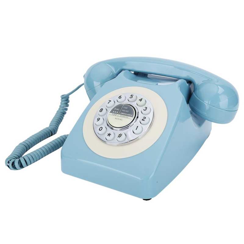 Téléphone Vintage Compatible Box Bleu – Collection Vintage Shop