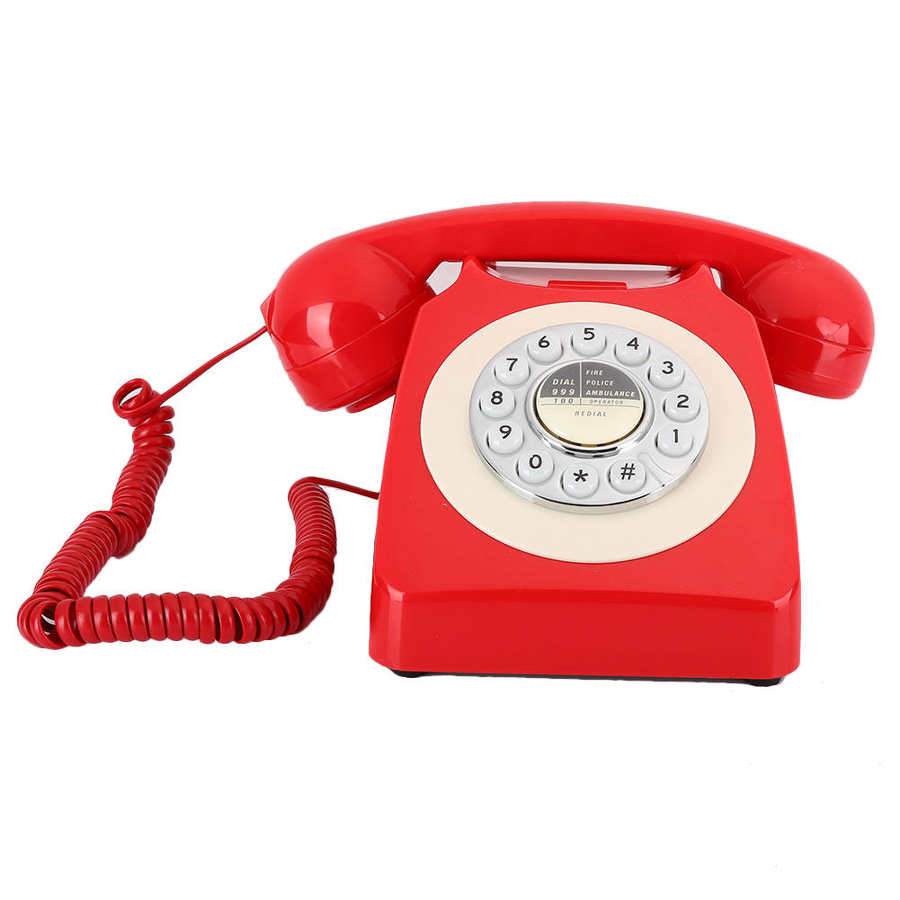 Téléphone Vintage Compatible Box Rouge