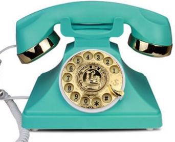 Téléphone Vintage Edition Bleu Canard
