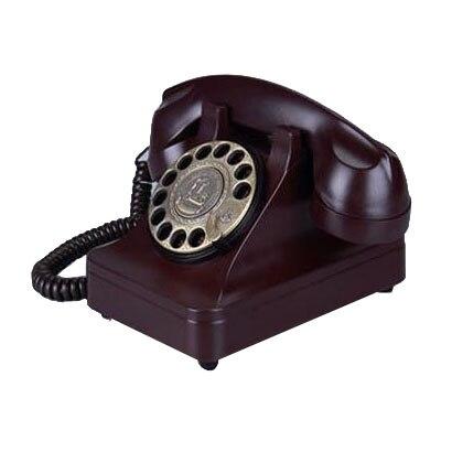 Téléphone Vintage Luxe Bordeaux