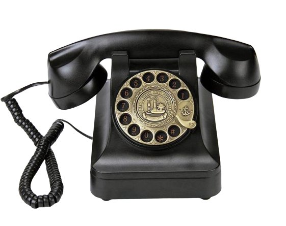 Téléphone Vintage Luxe Noir